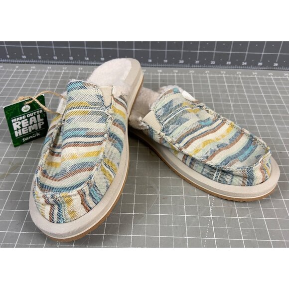 Sanuk Shoes - Sanuk Womens Hemp Soft Top Trail Chill Slip-On Shoes Sz. 7